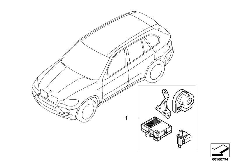 Retrofit kit theft alarm system 65122167742