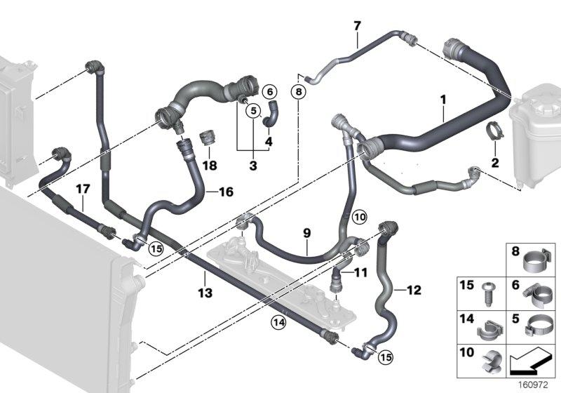 Coolant hose 17127805602