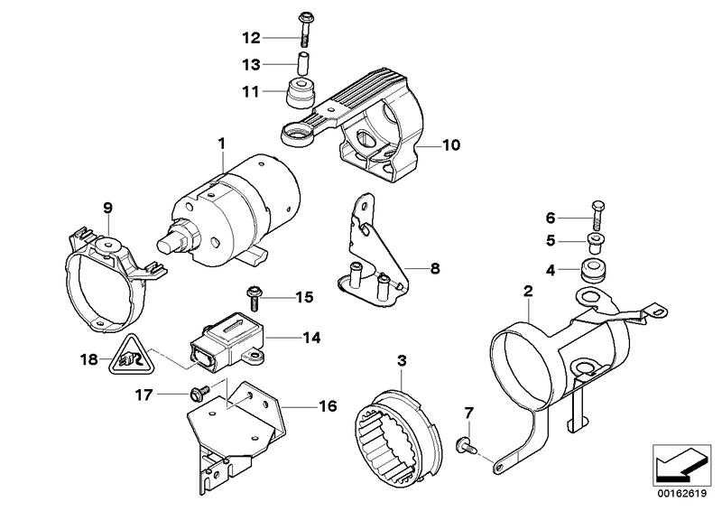 Rubber bearings for precharge 34511165156