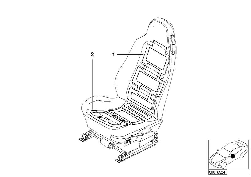 Heating element backrest 52108413882