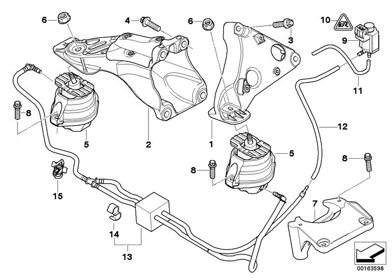 Motor support bracket left 22116777053