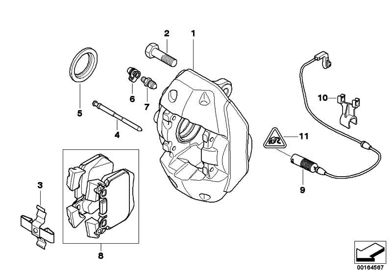 Repair kit asbestos-free brake pads 1er 3 34216791421