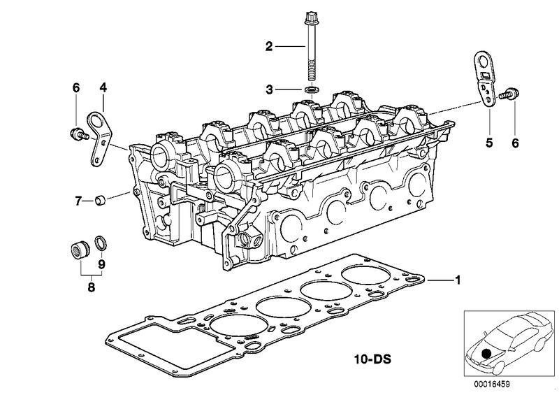 Cylinder head gasket asbestos free 207MM +0.3 11121433464