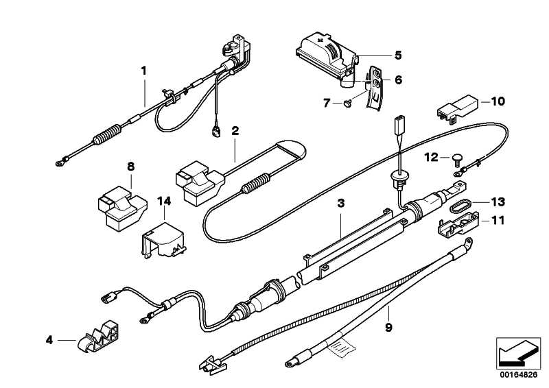 Battery cables plus 5 Series 61126944536