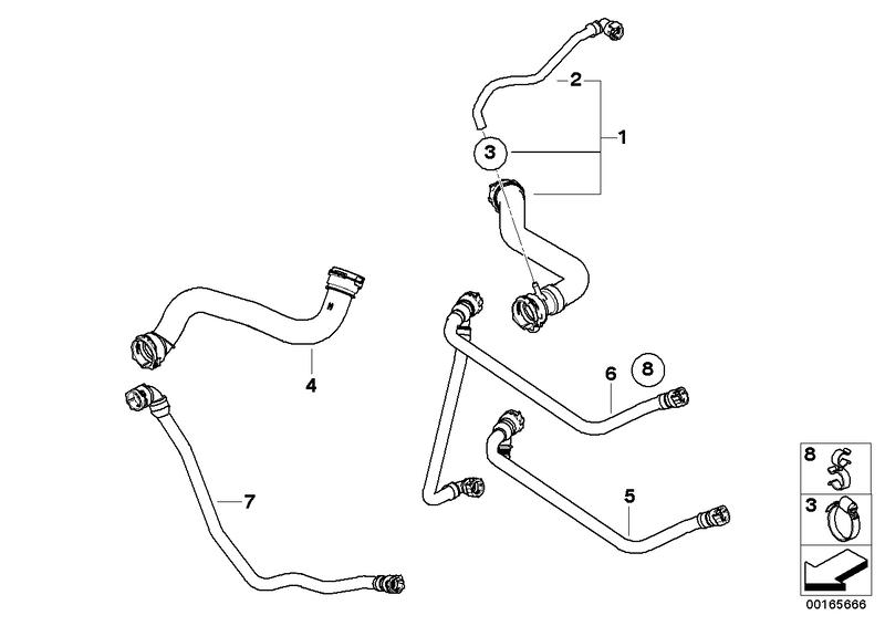 Coolant hose 17127799751