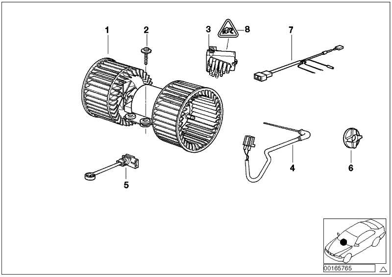 Cable set automatic climate control 64118385552