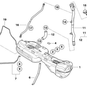 Plastic filler pipe 16117203754