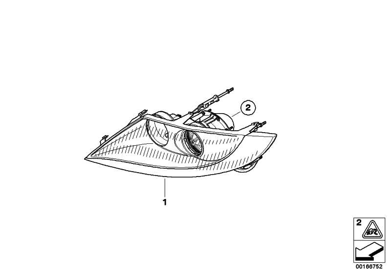 Left headlight chrome Z4 63127165687