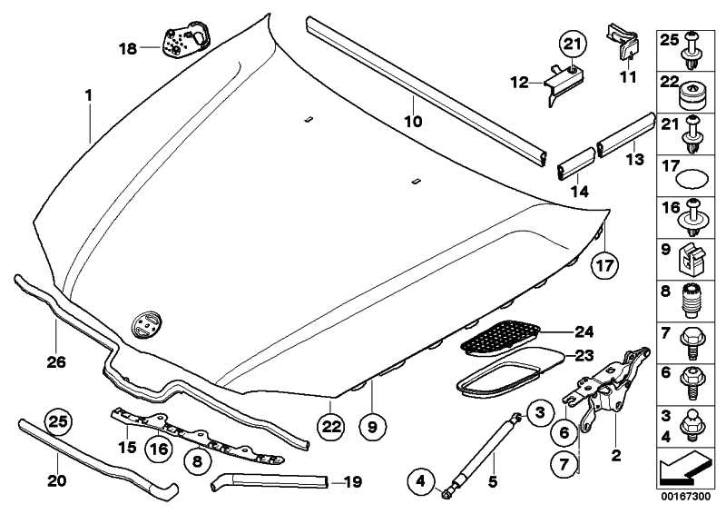 Hinged front cover left 3 41617210677