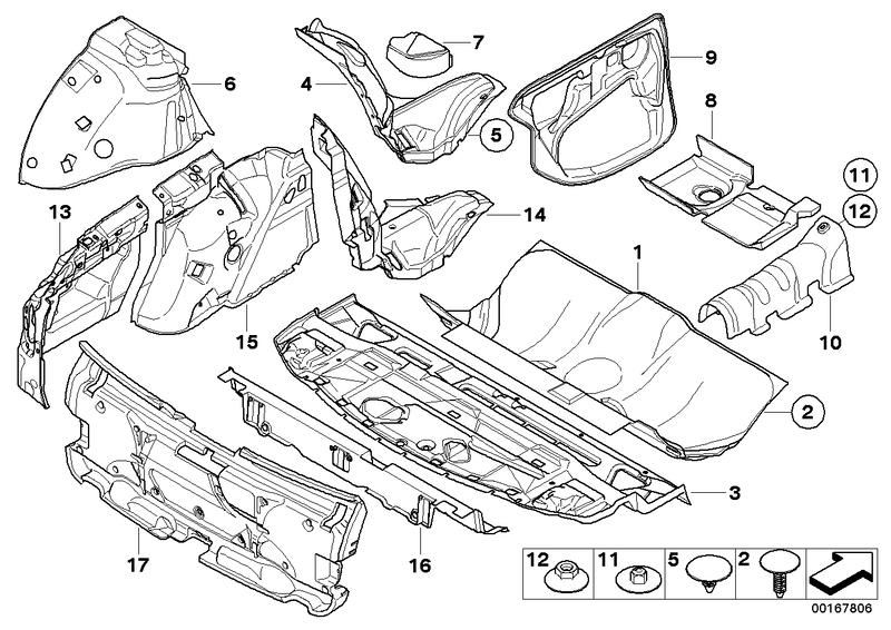 Soundproofing tailgate 51487061431