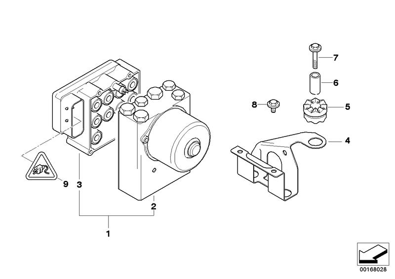 Holder hydraulic unit 34511164362