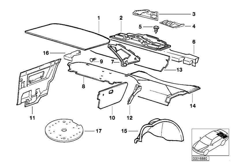 Soundproofing luggage compartment floor 51488153938