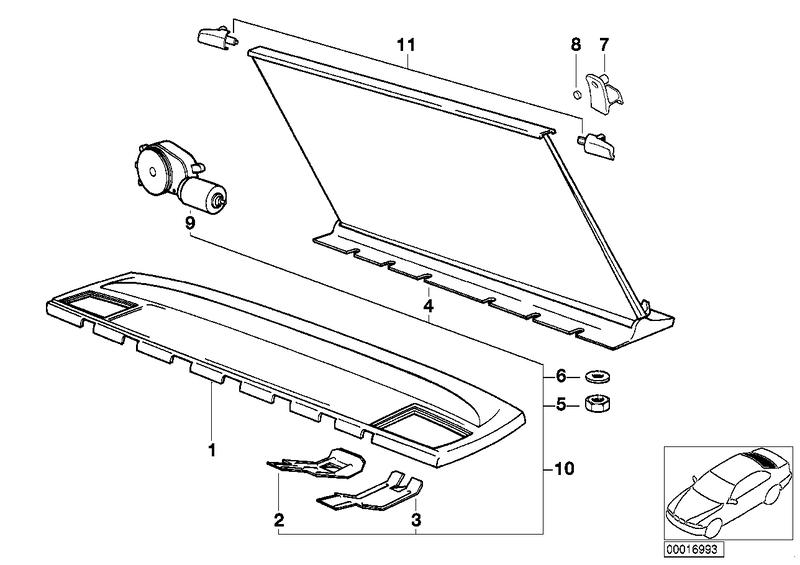 BLACK window shelf 51462236100