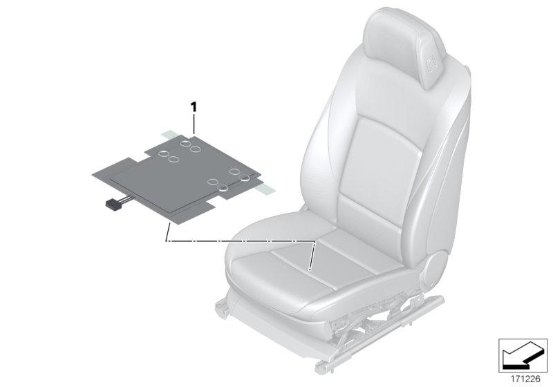 Sensor mat passenger seat detection 65779182144