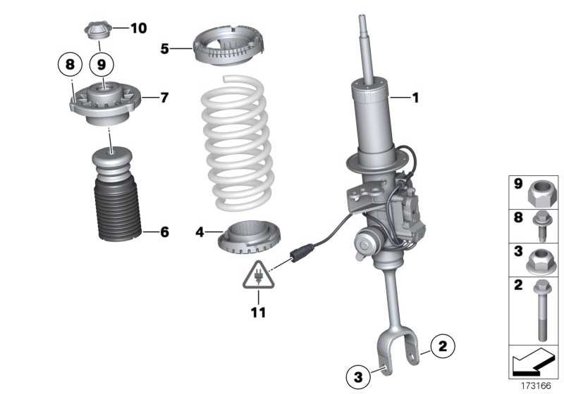 Strut front left 37116863119