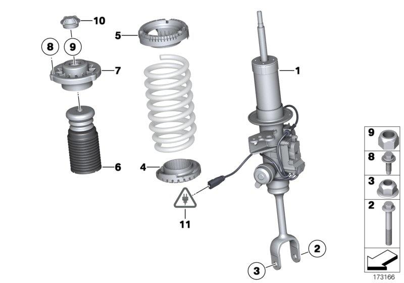 Strut front left 37116797865