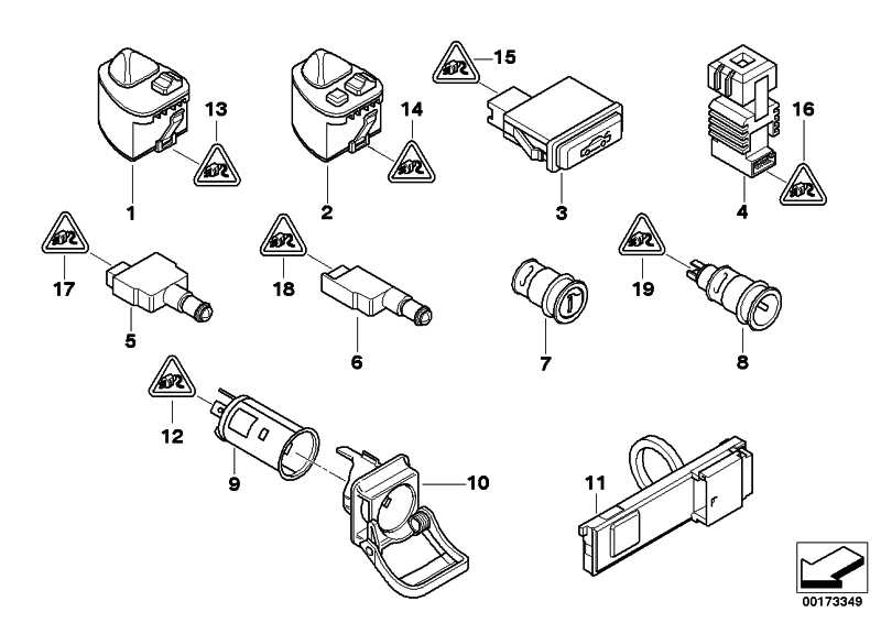 Switch Spiegelverst./ fold-3 61318373689