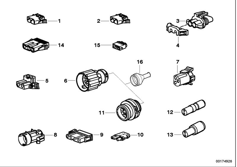 Plug housing headlight washer system 61131373821