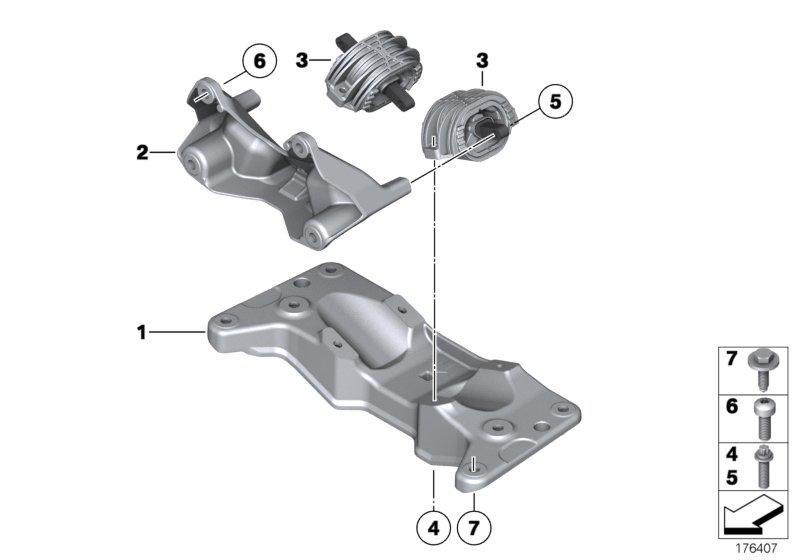 Gear support bracket 22326781237