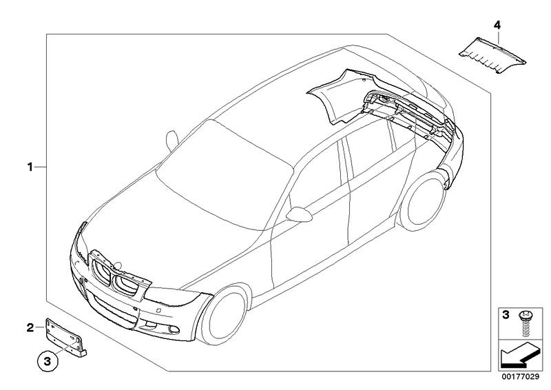 Retrofit kit M aerodynamic package PRIMED 51950422316