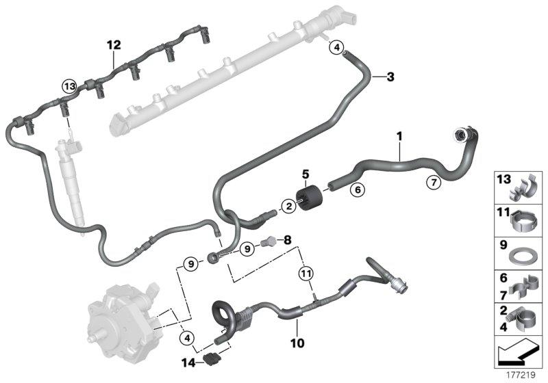 Fuel supply line 13537806960