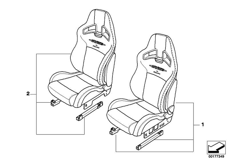 JCW sport seat Alcantara front left OLD JCW MINI LOGO 52100420669