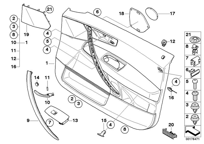 Cover segment midrange 51437056245