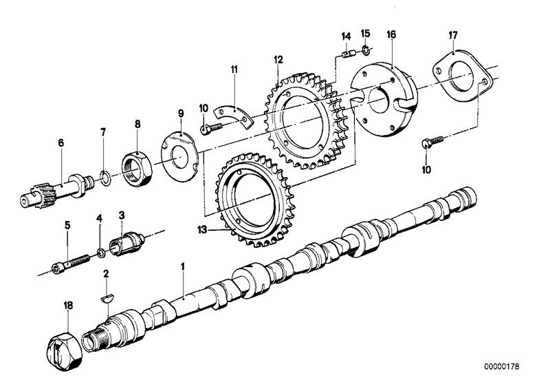 Distributor drive shaft 11311250091