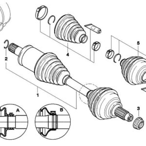 Joint Kit drive shaft CIF 607-627