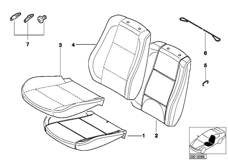 Seat cushion part X3 52103410266