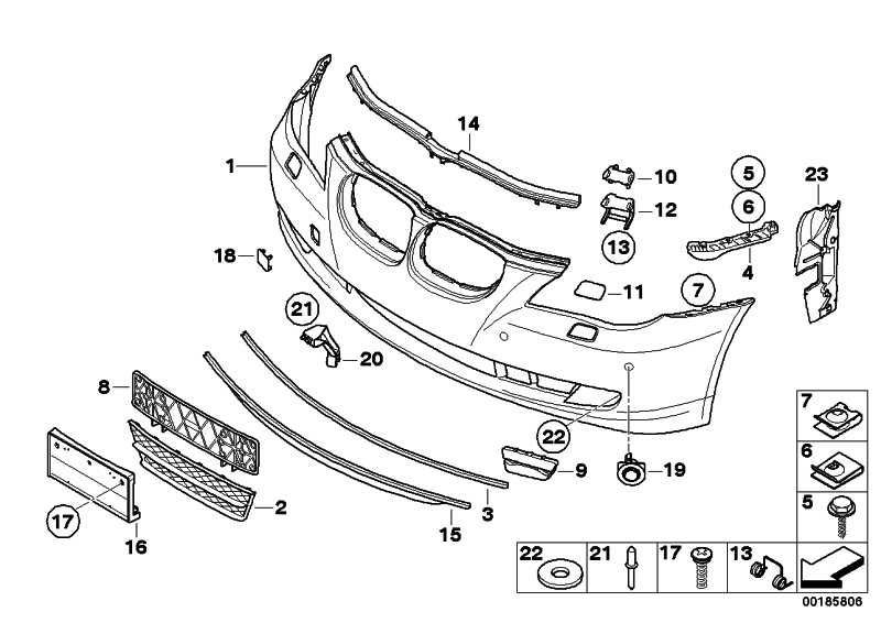 Covering the front bumper primer 5 Series 51117178076