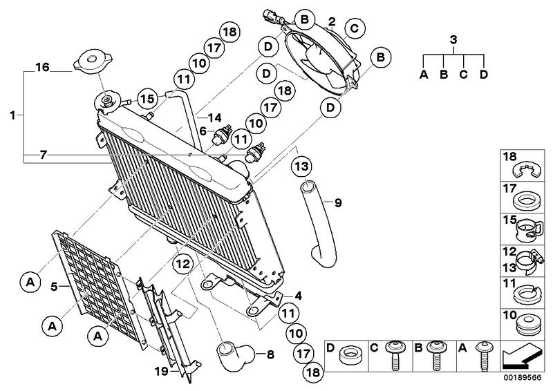 Water temperature sensor 12627711304