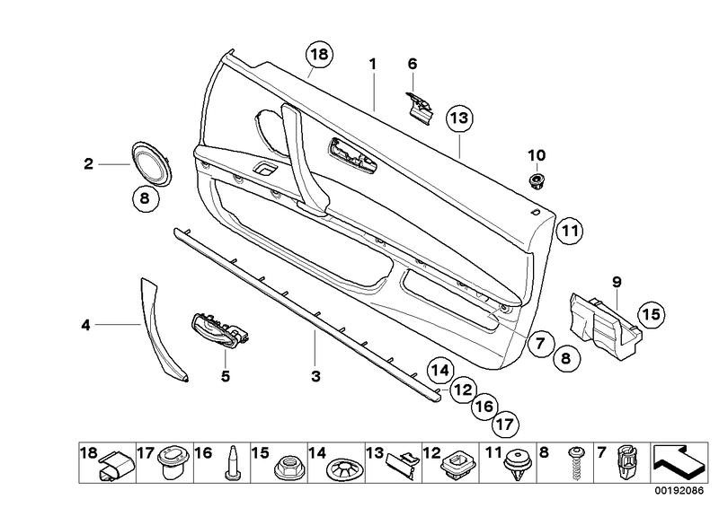 Clasp door handle inside the right CREAM BEIGE 51419150342