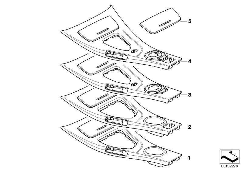 Lens front center console 51167903964