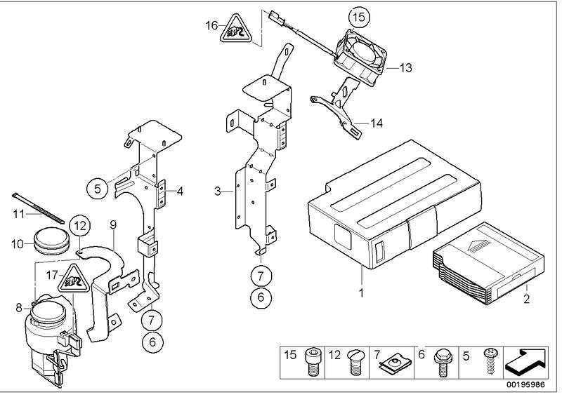 Fan holder 65126930904