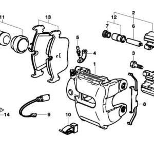 Spring brake caliper ATE 11.8116-0109.1