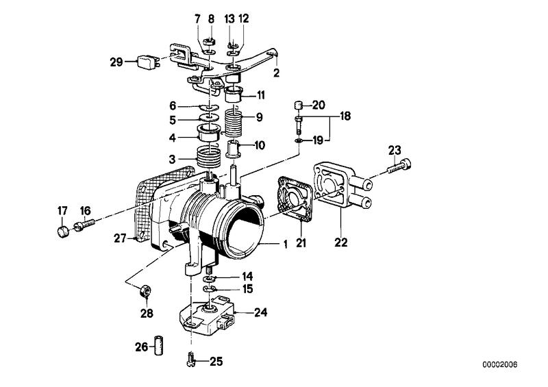 Throttle body Eh CODE "ON" 13541716066