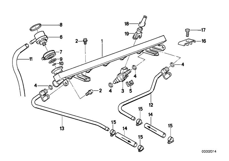 Fuel return line 13531312819