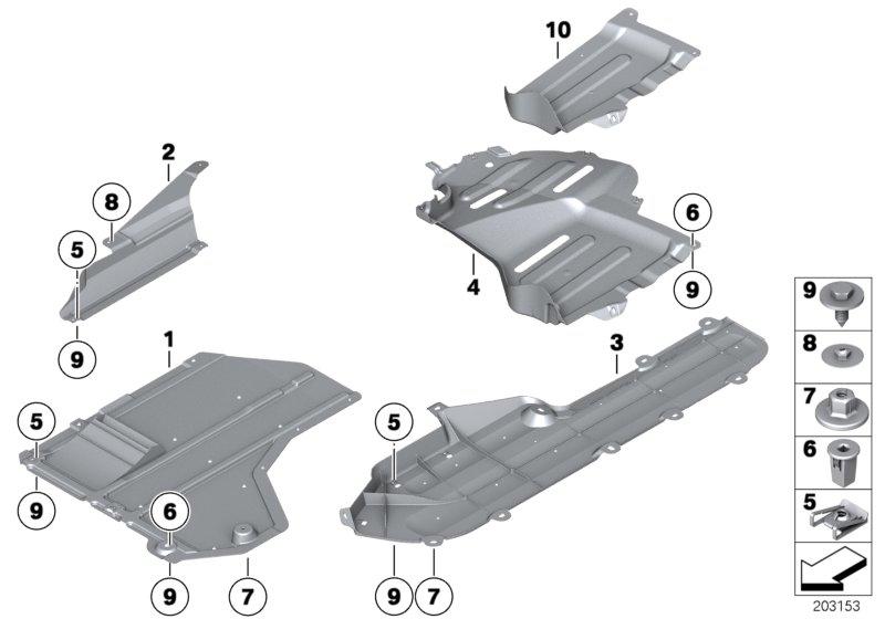 Holder underbody paneling 51717210012