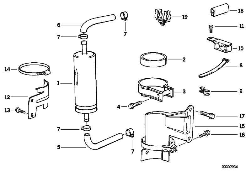 Holder fuel filter D = 55MM 3 Z3 13321740430