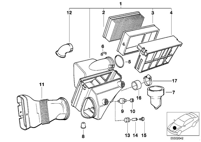 Intake silencer 13711438776