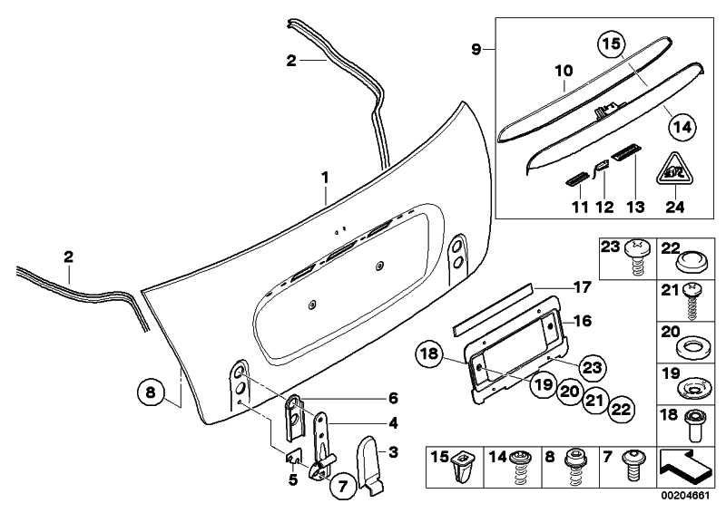 Sealing tailgate MINI 51767178288