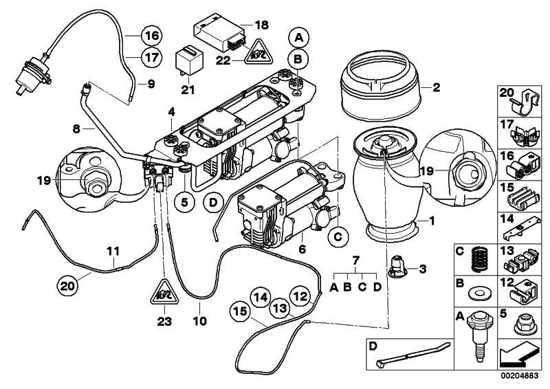 Pipe air spring rear right 5er 37236765098