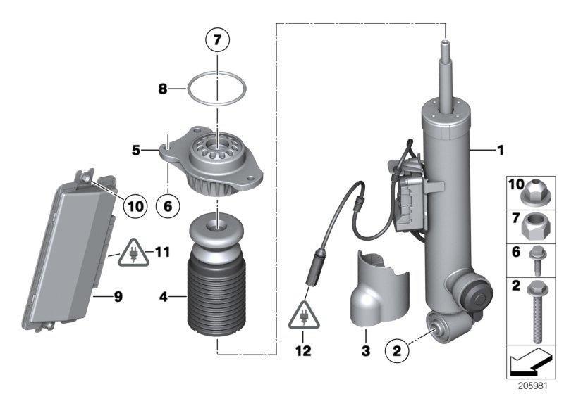 Shock absorbers rear left 37126851139