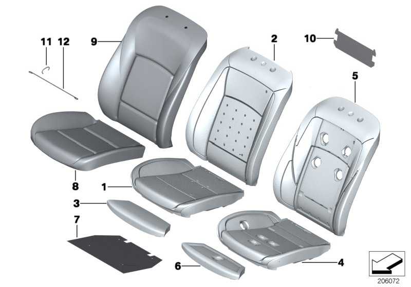 Reference base seat leather LCDE EV: GRAY 5 Series 52107230645