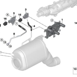 Exhaust pressure tube 13628506727