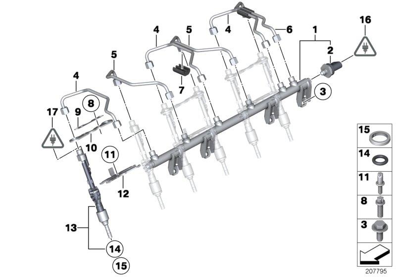 High-pressure rail 13537576779