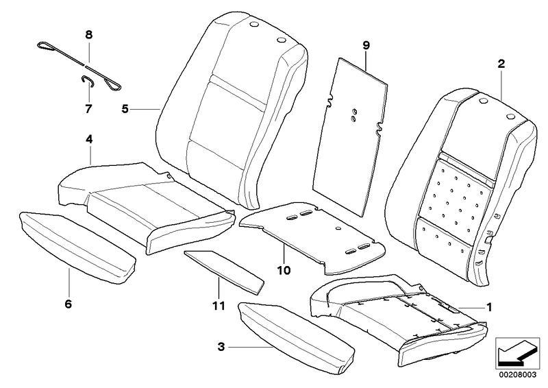 Reference comfort seat leather TOBACCO 52107307079