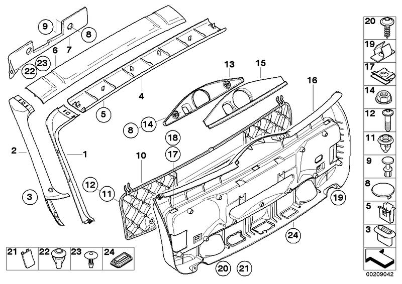 Cover wiper linkage shell BLACK 51492456299