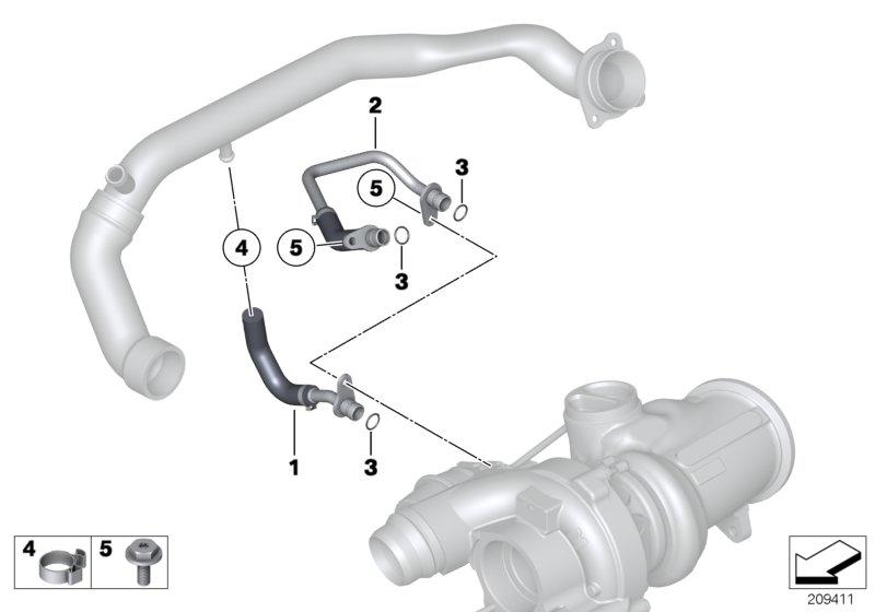 Coolant flow tube 11537583902